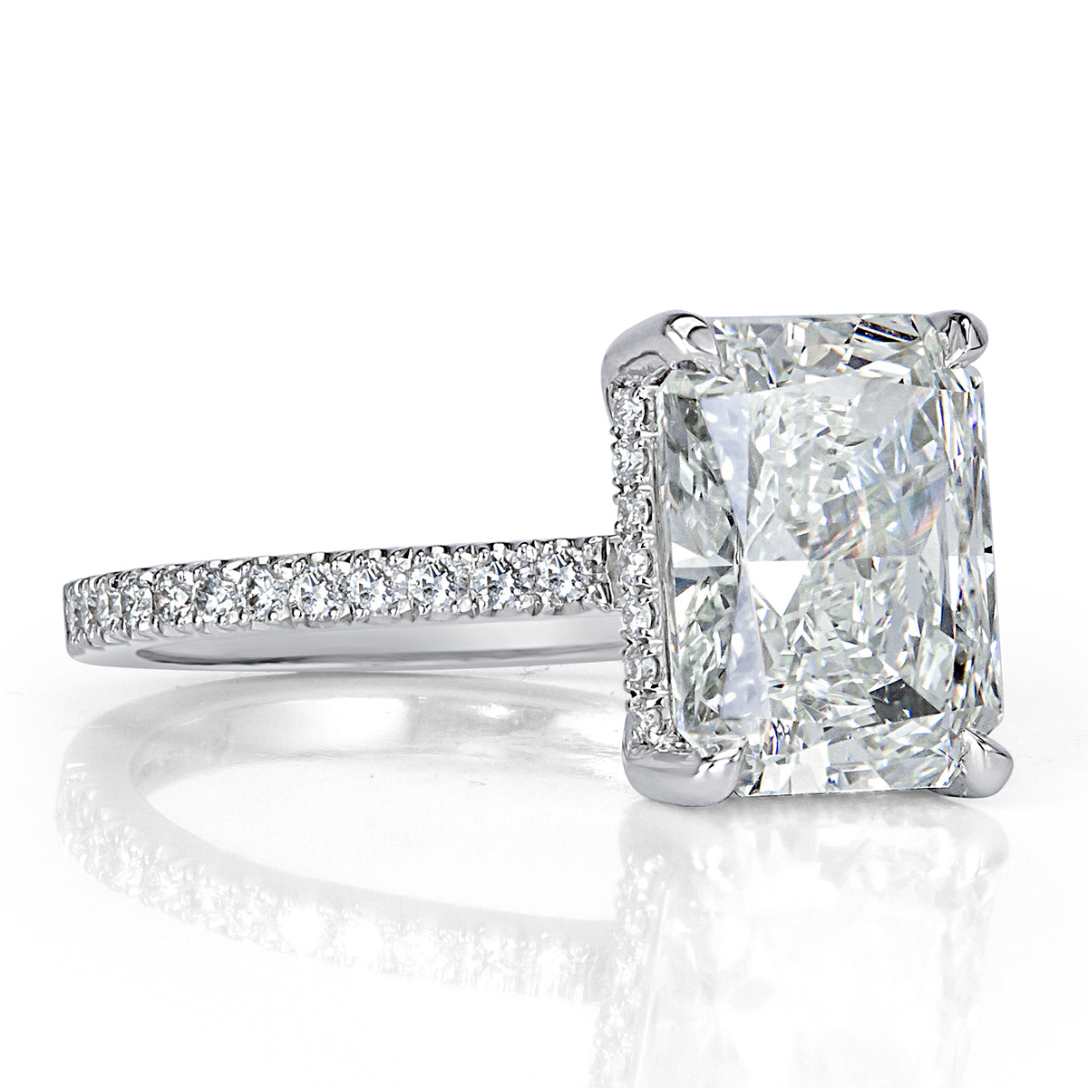 4.39ct Radiant Cut Diamond Engagement Ring