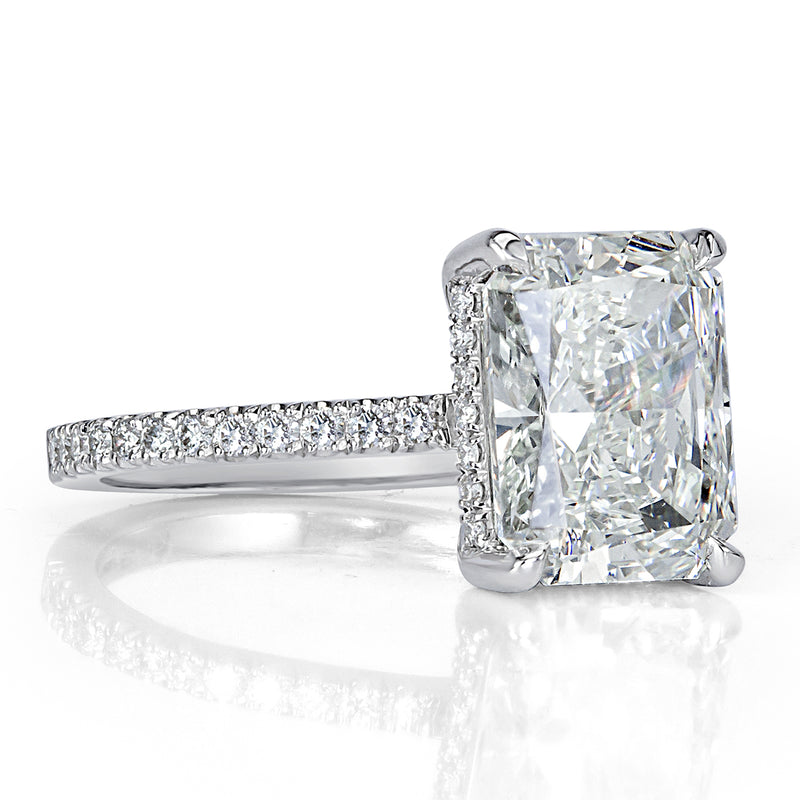4.39ct Radiant Cut Diamond Engagement Ring