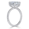 4.39ct Radiant Cut Diamond Engagement Ring
