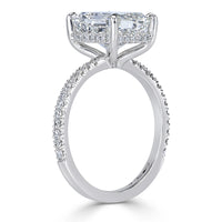 4.39ct Radiant Cut Diamond Engagement Ring