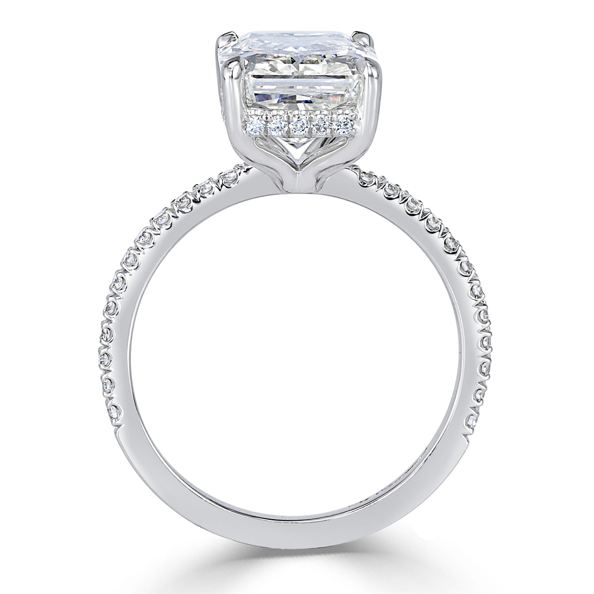 4.39ct Radiant Cut Diamond Engagement Ring