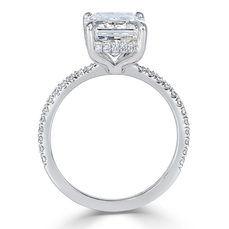 4.39ct Radiant Cut Diamond Engagement Ring