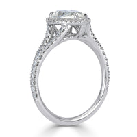 1.96ct Pear Shaped Diamond Engagement Ring