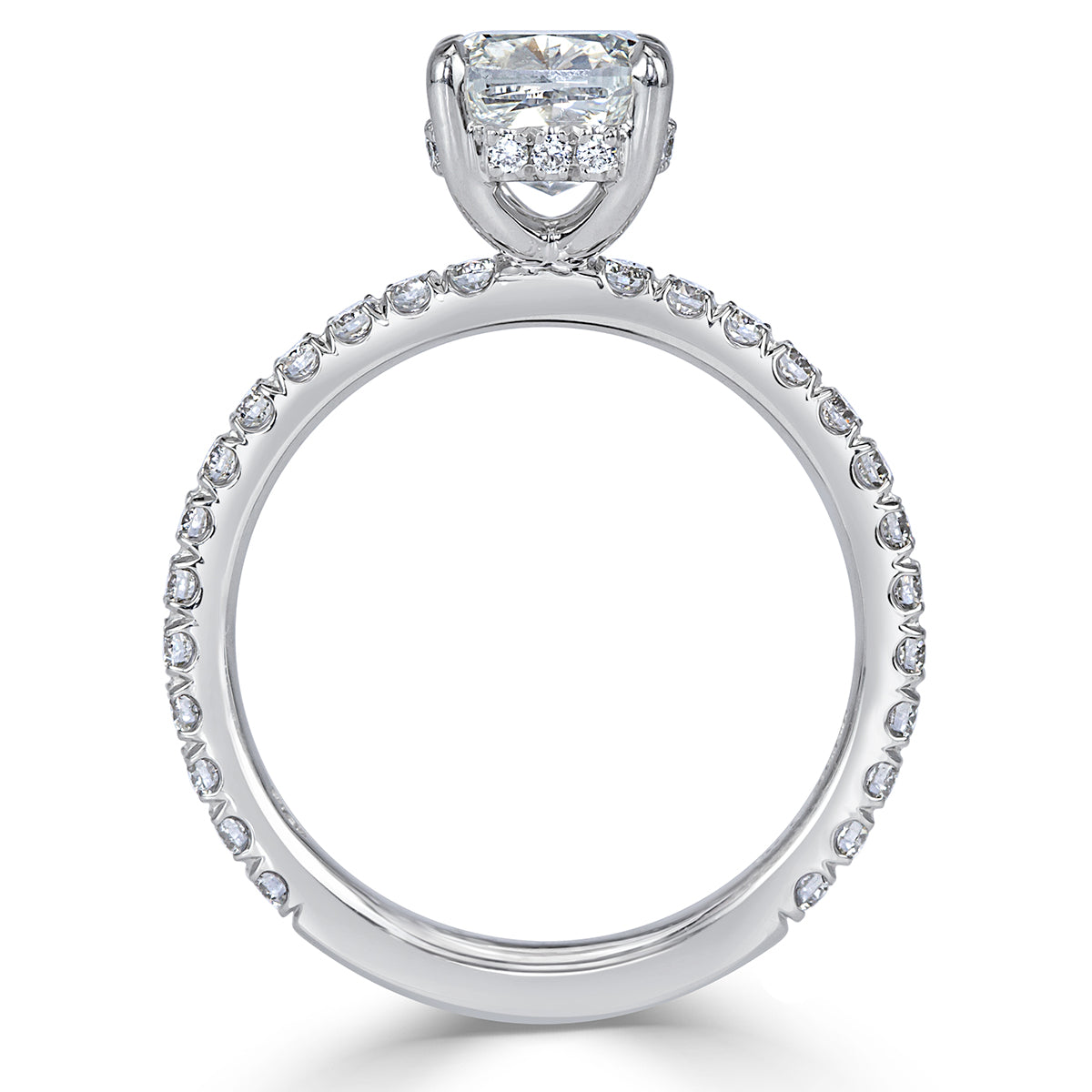 2.56ct Cushion Cut Diamond Engagement Ring