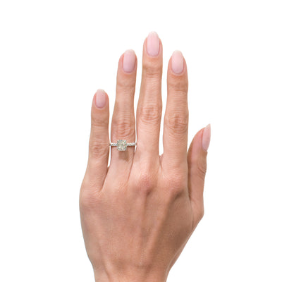2.56ct Cushion Cut Diamond Engagement Ring