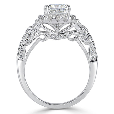 1.75ct Cushion Cut Diamond Engagement Ring
