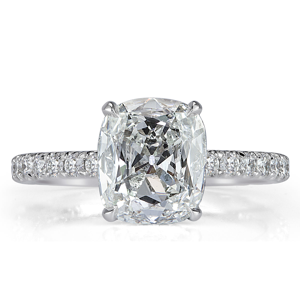 2.57ct Old Mine Cut Diamond Engagement Ring