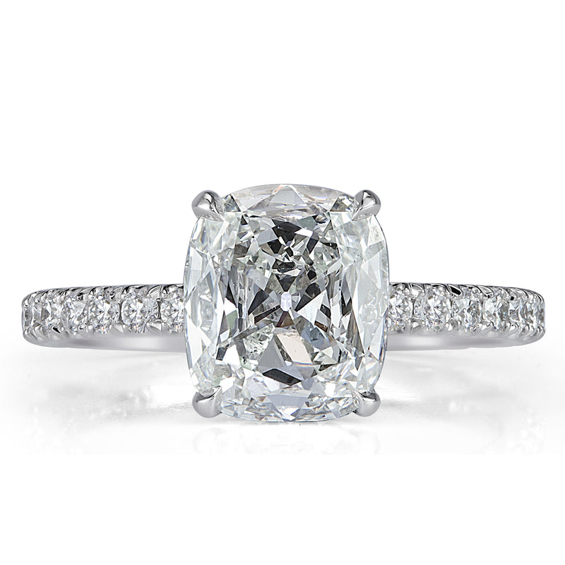 2.57ct Old Mine Cut Diamond Engagement Ring