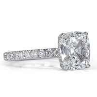2.57ct Old Mine Cut Diamond Engagement Ring