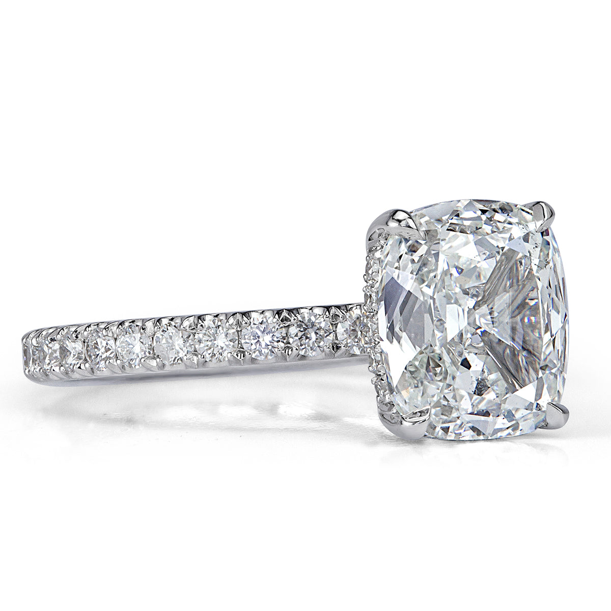 2.57ct Old Mine Cut Diamond Engagement Ring