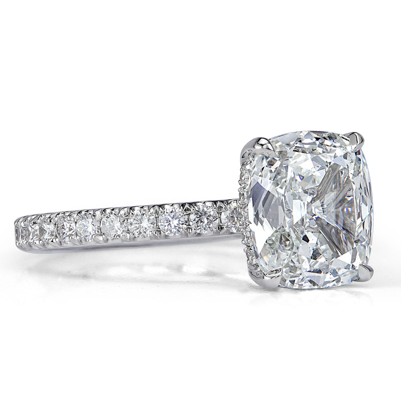 2.57ct Old Mine Cut Diamond Engagement Ring