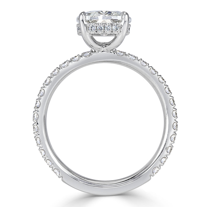 2.57ct Old Mine Cut Diamond Engagement Ring