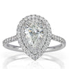 1.57ct Pear Shaped Diamond Engagement Ring