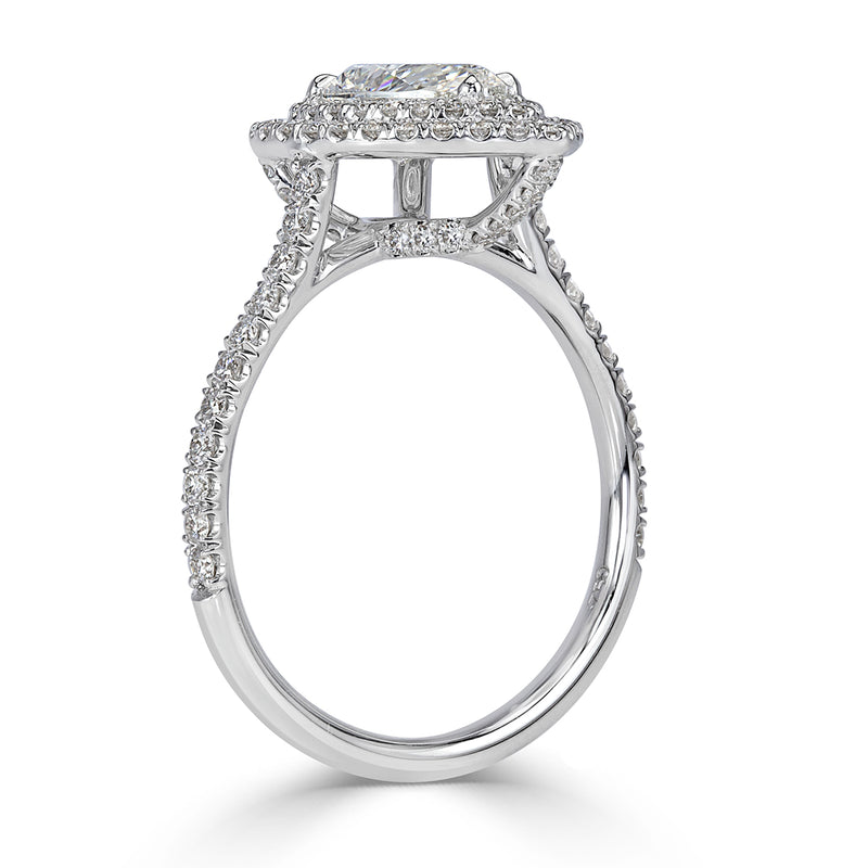 1.57ct Pear Shaped Diamond Engagement Ring