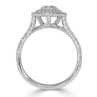 1.57ct Pear Shaped Diamond Engagement Ring