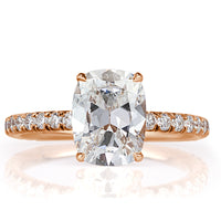2.68ct Old Mine Cut Diamond Engagement Ring