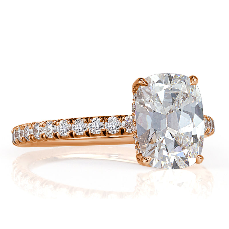 2.68ct Old Mine Cut Diamond Engagement Ring