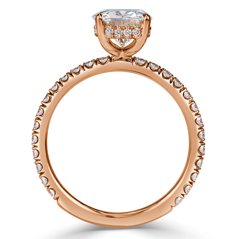 2.68ct Old Mine Cut Diamond Engagement Ring