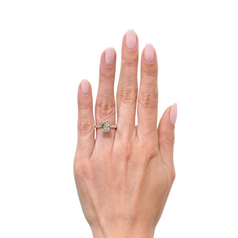 2.68ct Old Mine Cut Diamond Engagement Ring