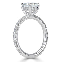 2.10ct Cushion Cut Diamond Engagement Ring