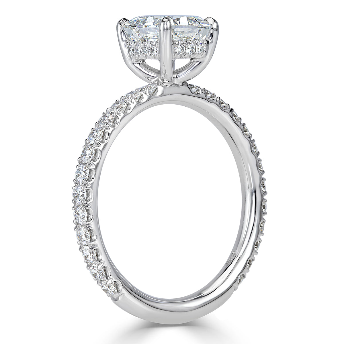 2.10ct Cushion Cut Diamond Engagement Ring
