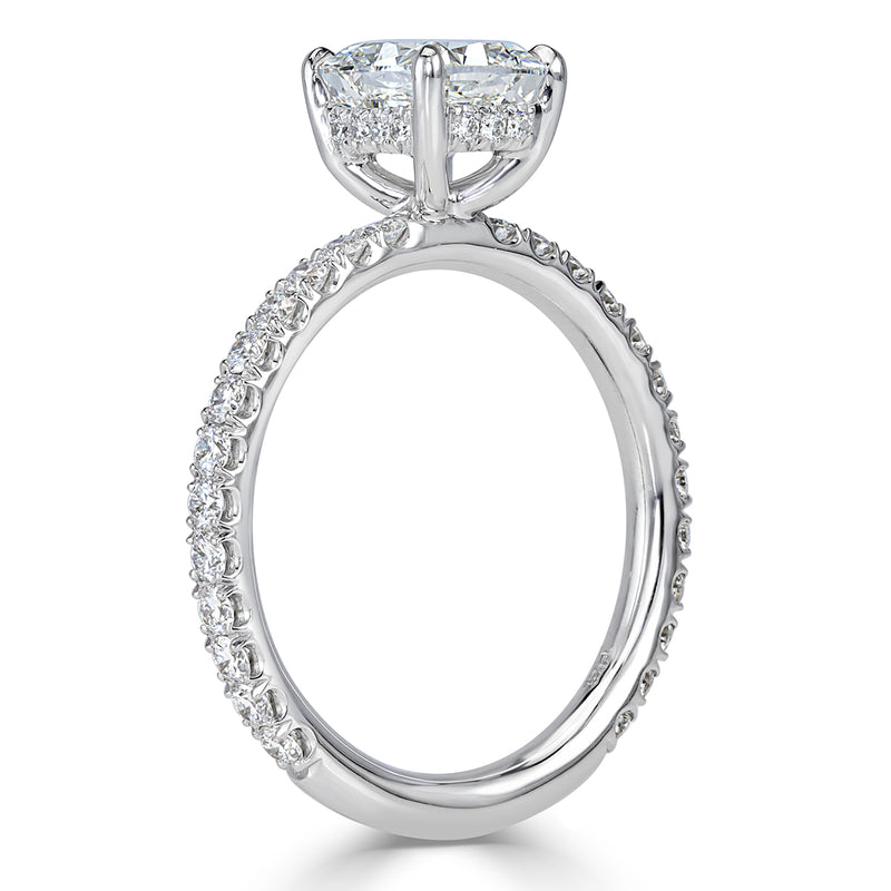 2.10ct Cushion Cut Diamond Engagement Ring