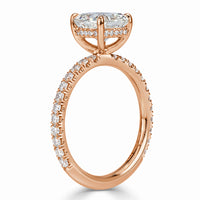 2.44ct Cushion Cut Diamond Engagement Ring