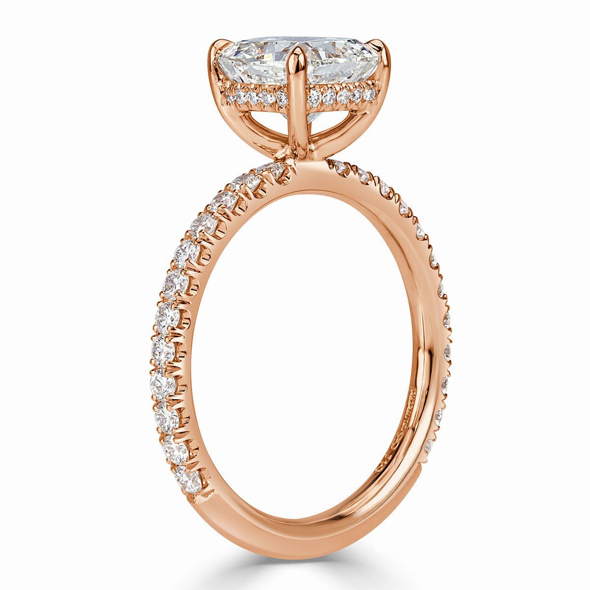 2.44ct Cushion Cut Diamond Engagement Ring