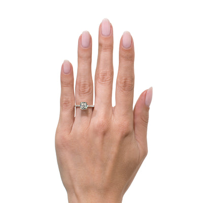 2.44ct Cushion Cut Diamond Engagement Ring