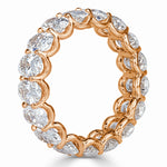 5.42ct Oval Cut Diamond Eternity Band in 18k Rose Gold
