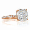 4.01ct Cushion Cut Diamond Engagement Ring