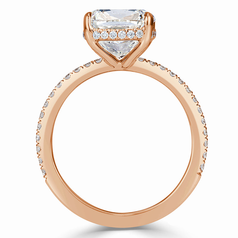 4.01ct Cushion Cut Diamond Engagement Ring
