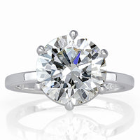3.55ct Round Brilliant Cut Diamond Engagement Ring