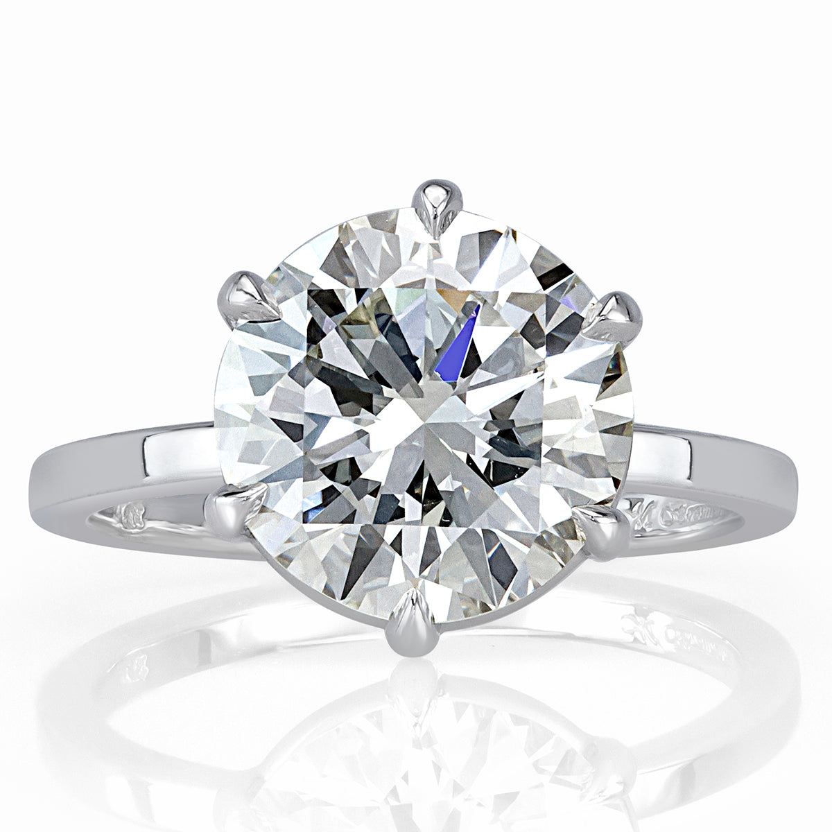 3.55ct Round Brilliant Cut Diamond Engagement Ring