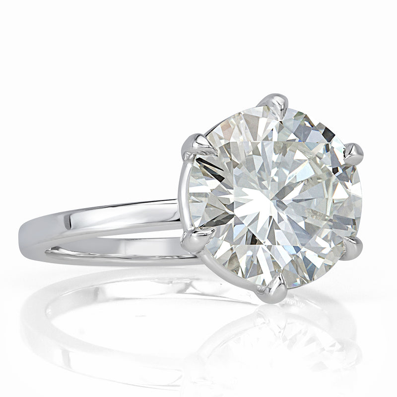 3.55ct Round Brilliant Cut Diamond Engagement Ring