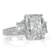 6.47ct Radiant Cut Diamond Engagement Ring