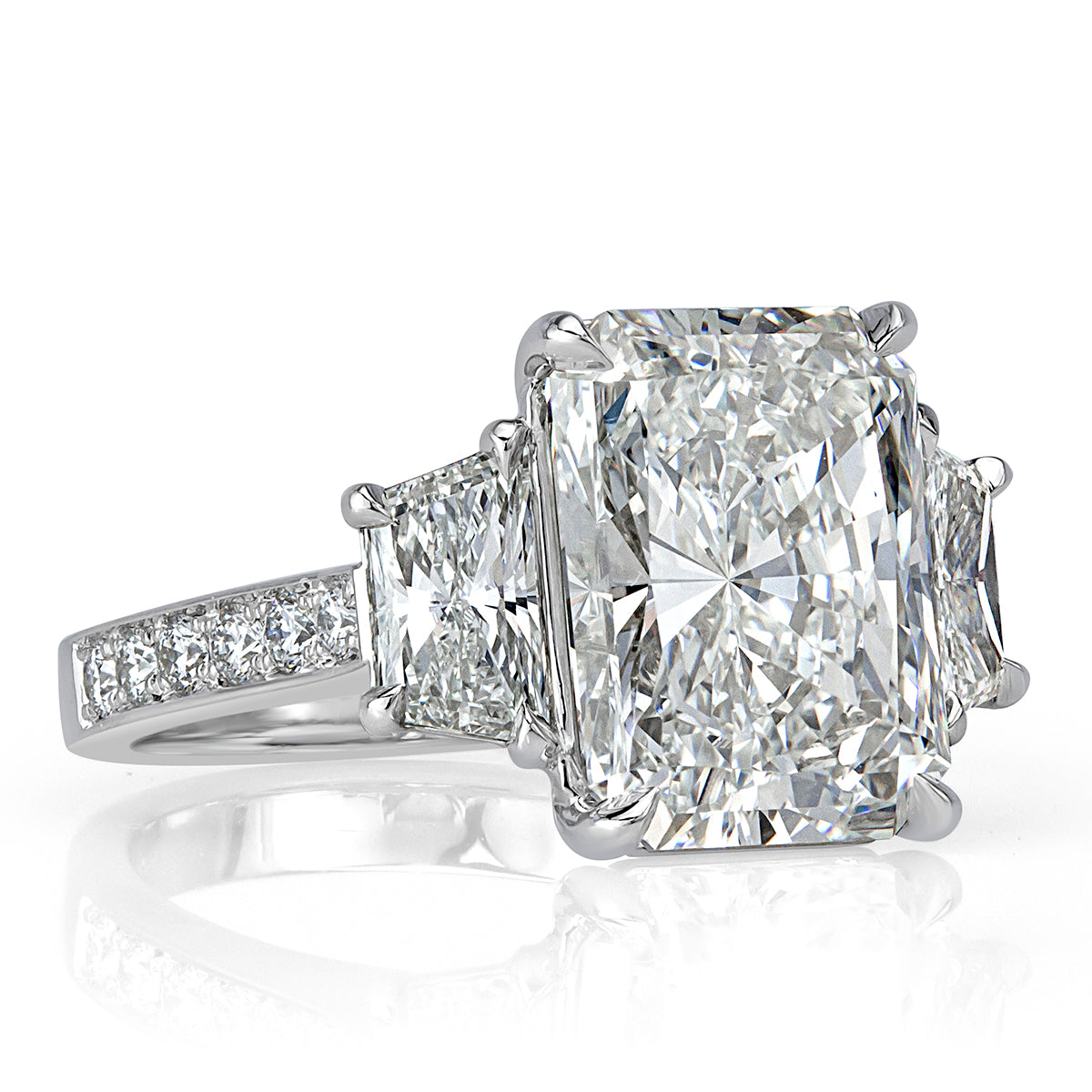 6.47ct Radiant Cut Diamond Engagement Ring