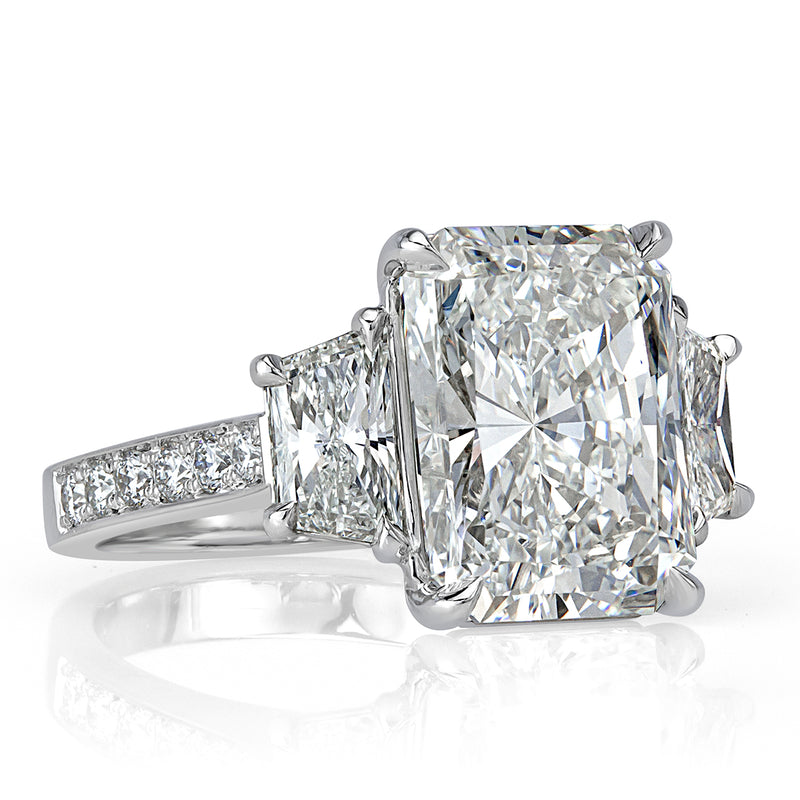 6.47ct Radiant Cut Diamond Engagement Ring