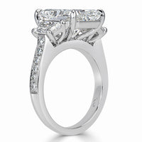 6.47ct Radiant Cut Diamond Engagement Ring