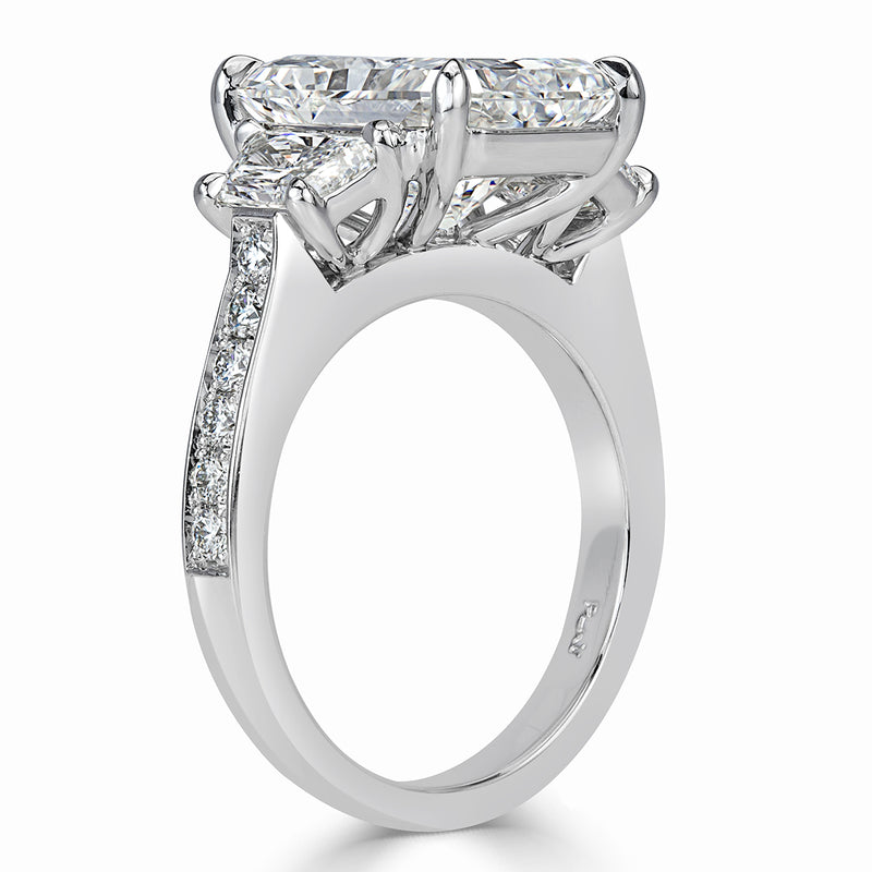 6.47ct Radiant Cut Diamond Engagement Ring