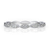 0.16ct Round Brilliant Cut Diamond Marquise Bezel Eternity Band in Platinum