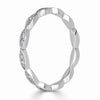 0.16ct Round Brilliant Cut Diamond Marquise Bezel Eternity Band in Platinum
