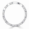 0.16ct Round Brilliant Cut Diamond Marquise Bezel Eternity Band in Platinum