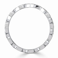 0.16ct Round Brilliant Cut Diamond Marquise Bezel Eternity Band in Platinum