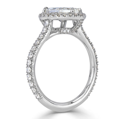 2.86ct Pear Shaped Diamond Engagement Ring