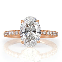 2.95ct Oval Cut Diamond Engagement Ring