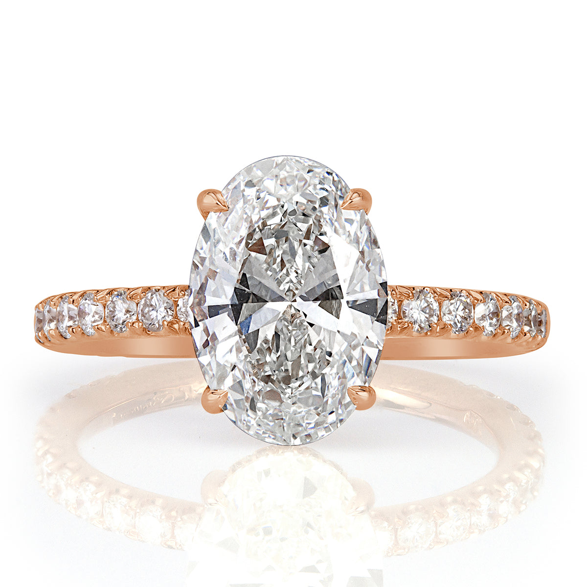 2.95ct Oval Cut Diamond Engagement Ring