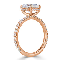 2.95ct Oval Cut Diamond Engagement Ring