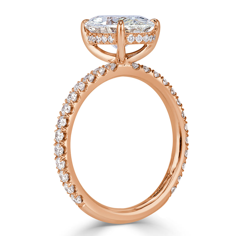 2.95ct Oval Cut Diamond Engagement Ring