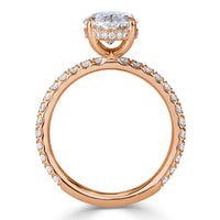 2.95ct Oval Cut Diamond Engagement Ring